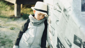 Young boy in hat