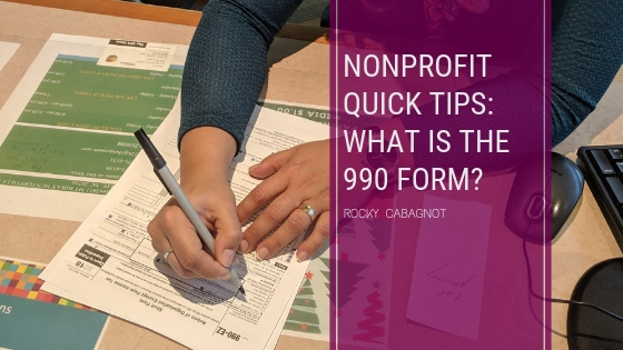 Nonprofit Quick Tips_ What is the 990 Form
